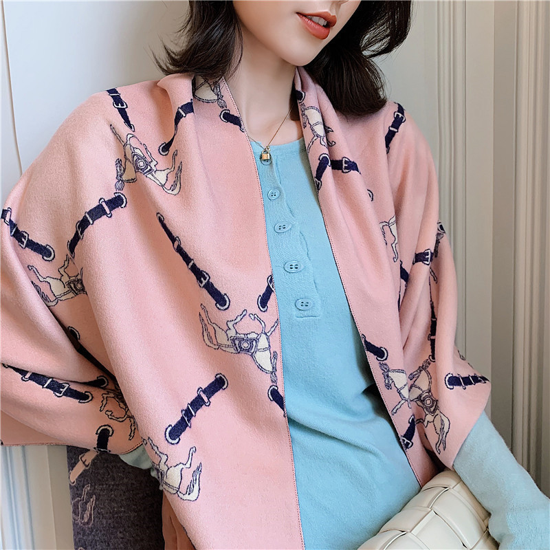 Emilienne Pashmina Scarf Pink