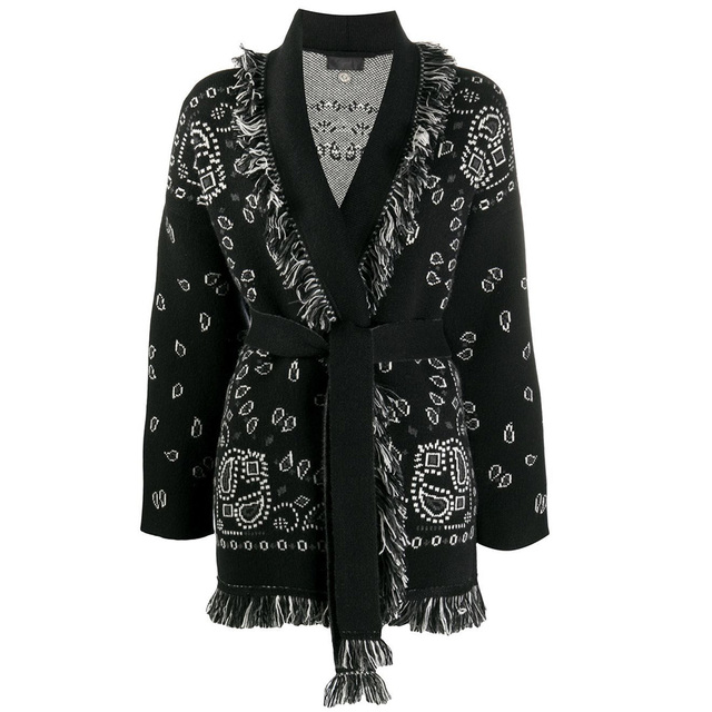 Black Ahanu Oversized Cardigan Jacket