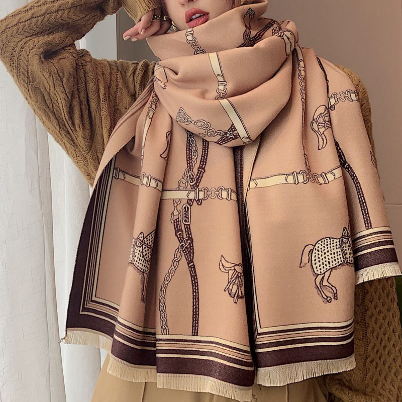Louna Luxurious Pashmina Scarf Shawl Wrap