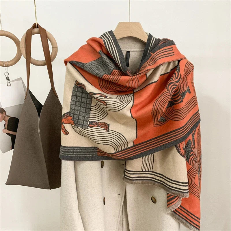 Mada Pashmina Scarf Orange