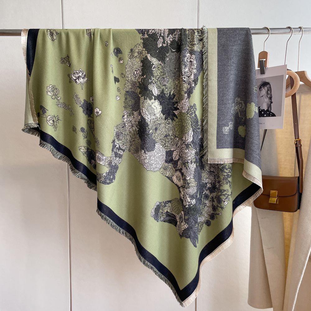 Marin Luxurious Square Shawls Scarves