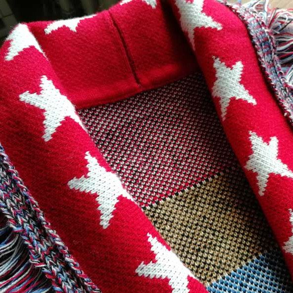 Red Tallulah Oversized Cardigan Jacket