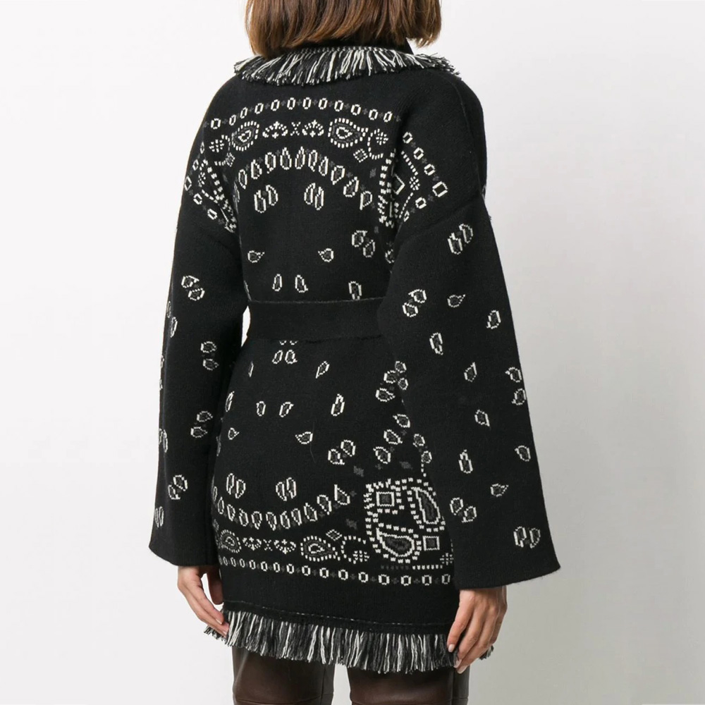 Black Ahanu Oversized Cardigan Jacket
