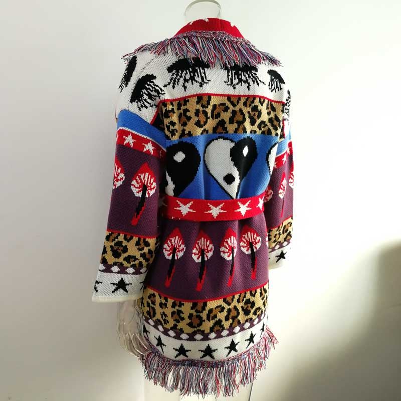 Red Tallulah Oversized Cardigan Jacket