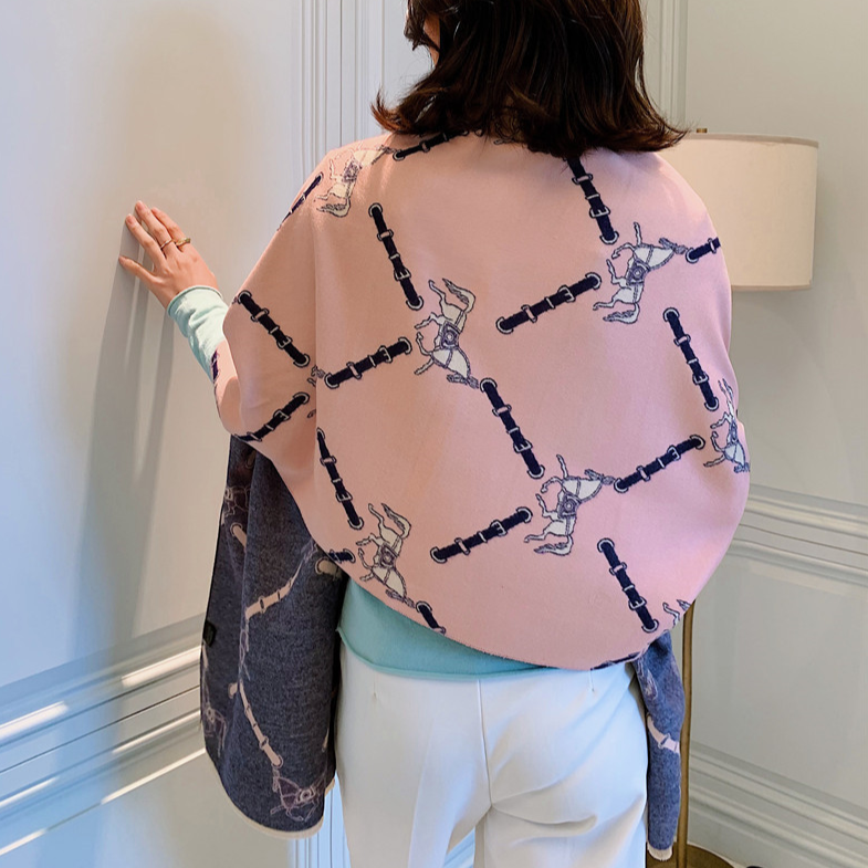 Emilienne Pashmina Scarf Pink