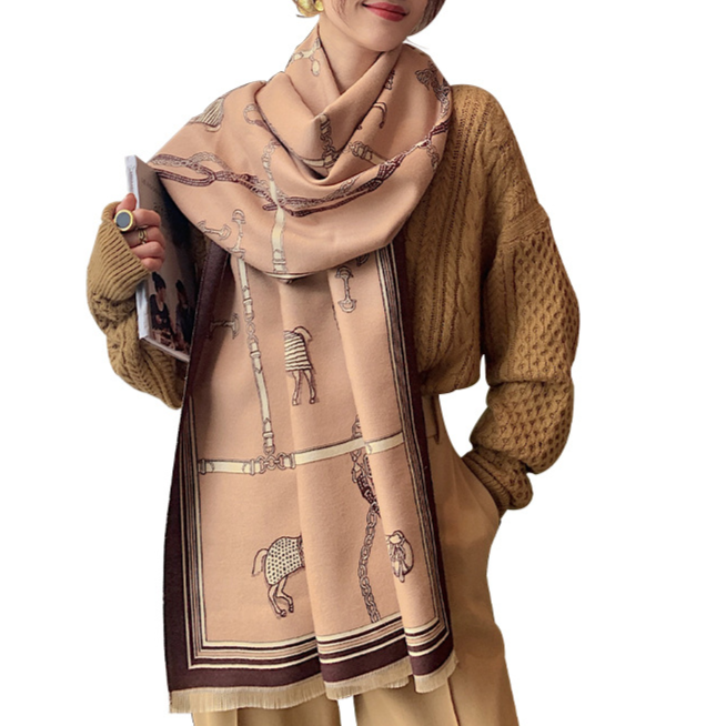 Louna Luxurious Pashmina Scarf Shawl Wrap