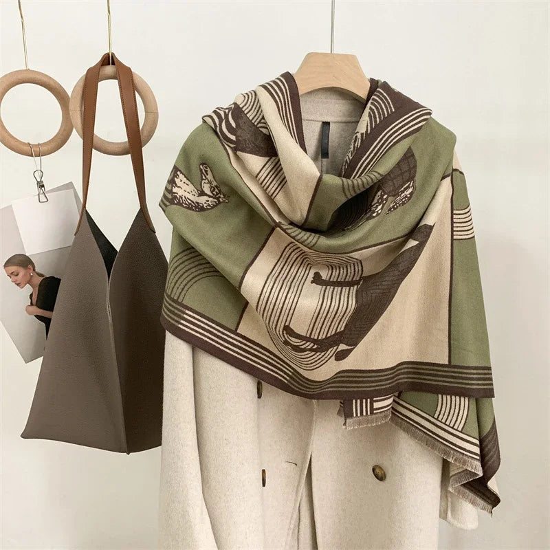 Mada Pashmina Scarf Green
