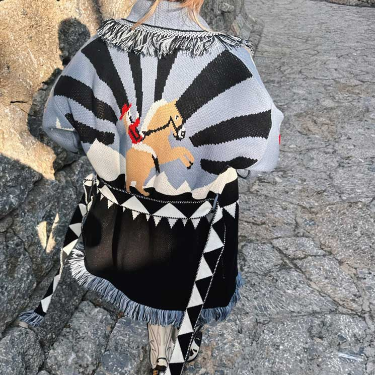 Lozen Oversized Cardigan Jacket
