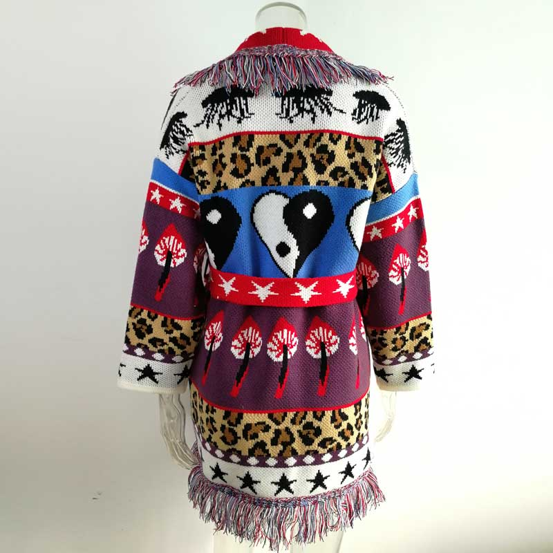 Red Tallulah Oversized Cardigan Jacket