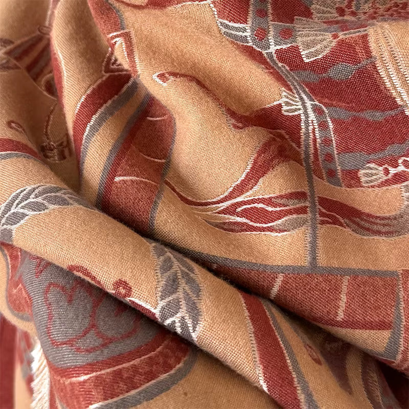 Amedea Pashmina Scarf Brown