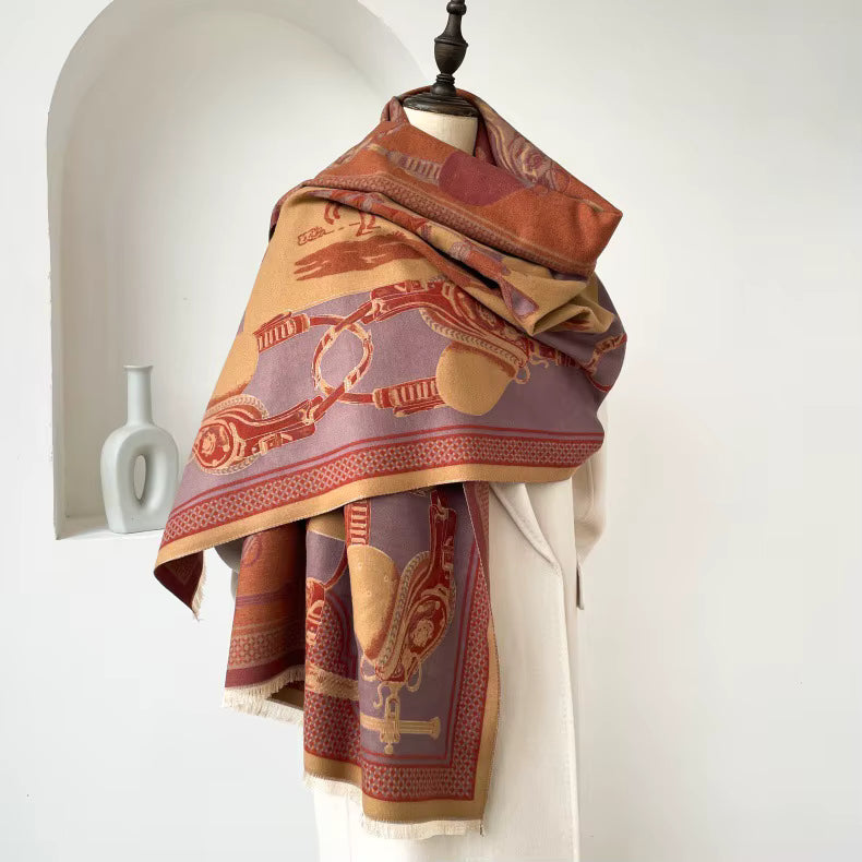Titian Pashmina Scarf Blue