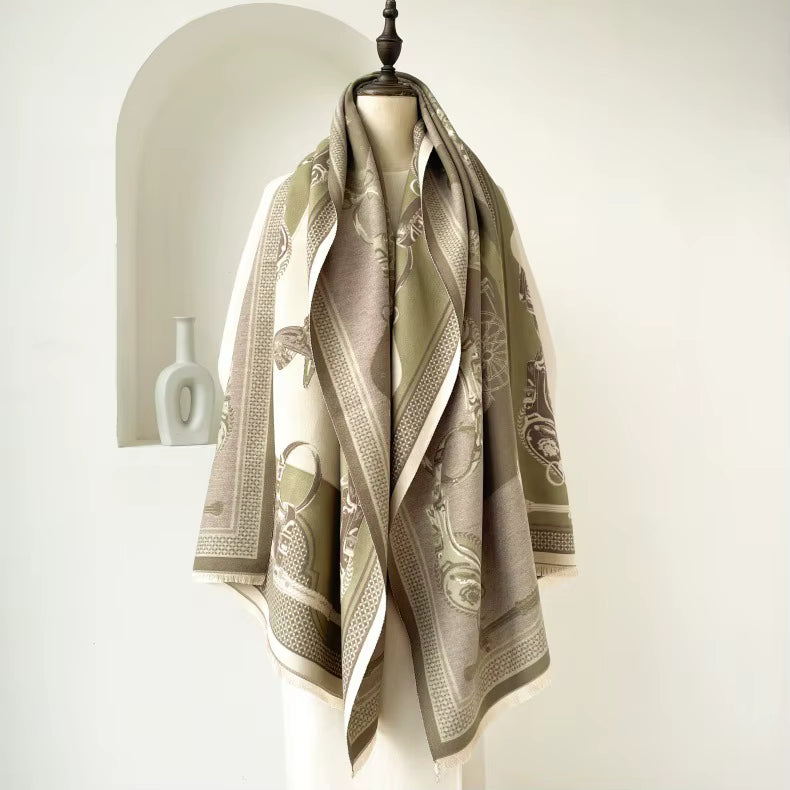 Titian Pashmina Scarf Green