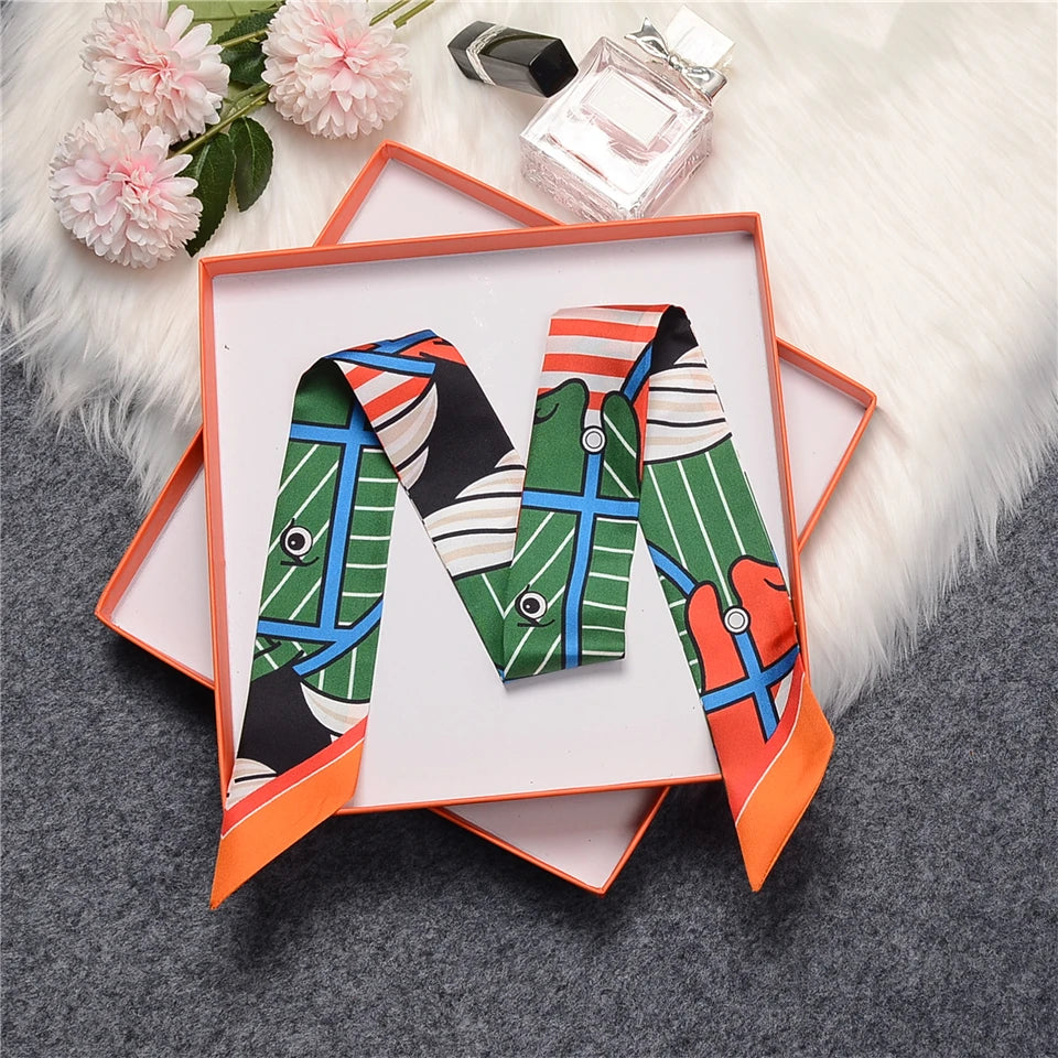 Lana Green Twilly Skinny Scarf