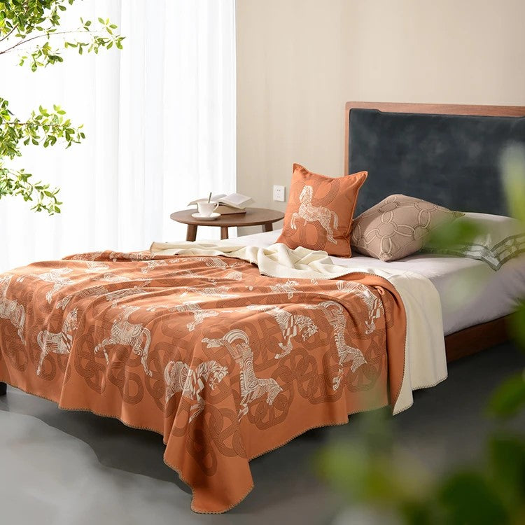 Baldassare Horse Print Blankets