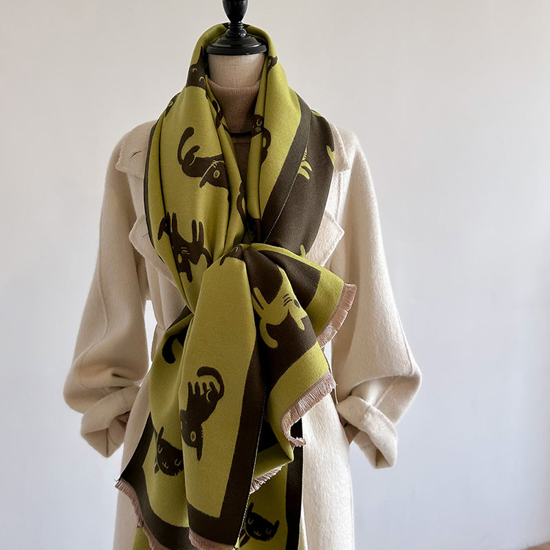 Suza Luxury Pashminas Scarves / Cats