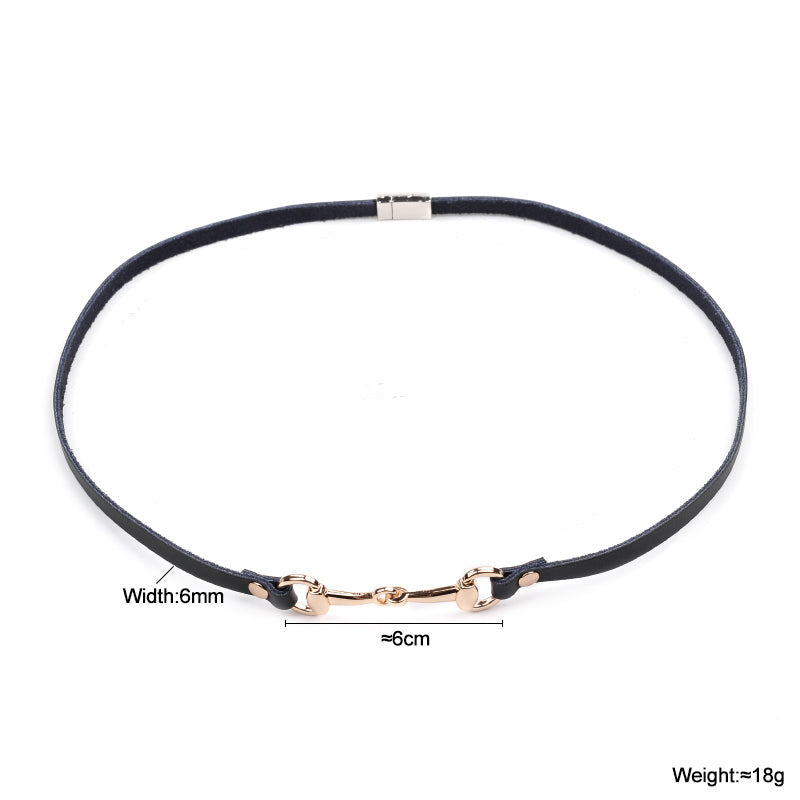 Leather Wrap Snaffle Bit Bracelet