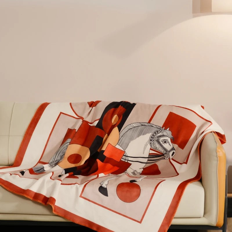 Venezio Velvet Blanket Orange