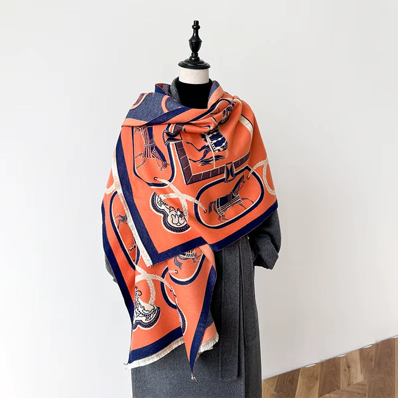 Amedea Pashmina Scarf Orange