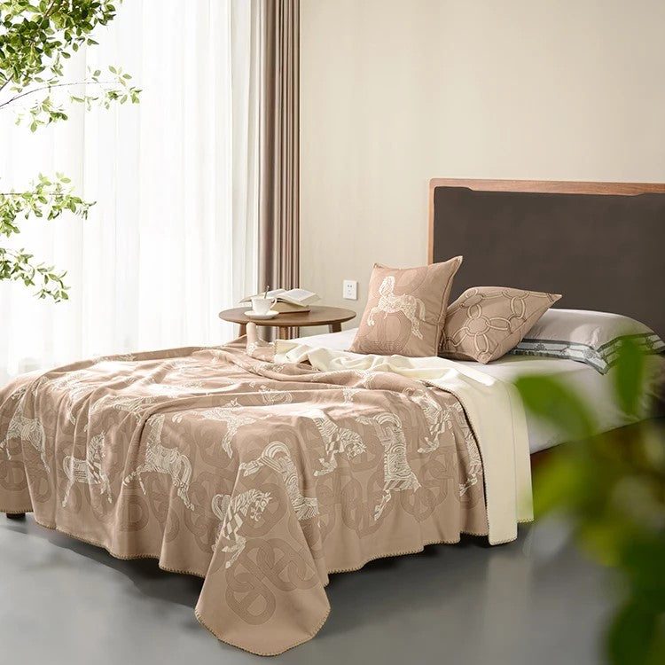 Baldassare Horse Print Blankets