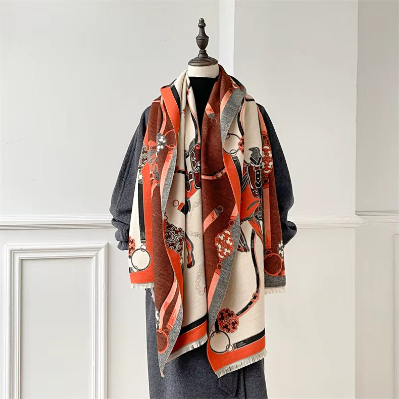 Nicia Pashmina Scarf Red