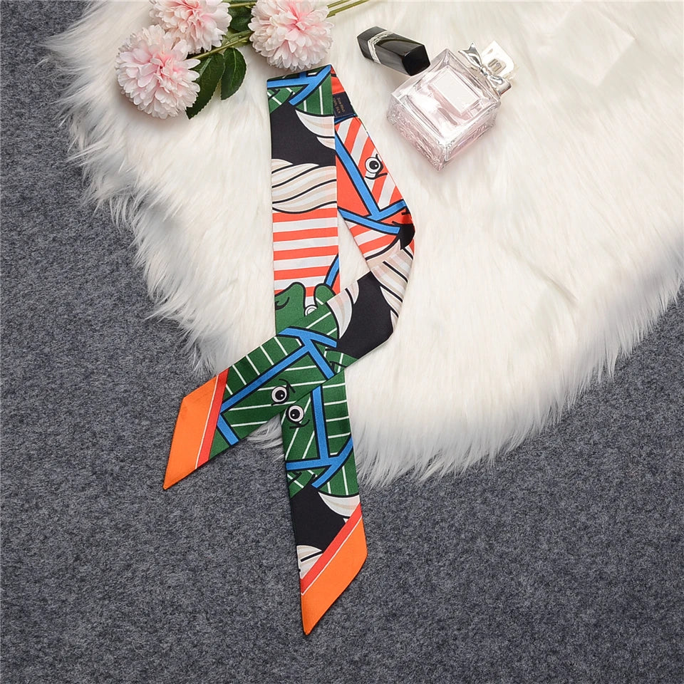Lana Green Twilly Skinny Scarf