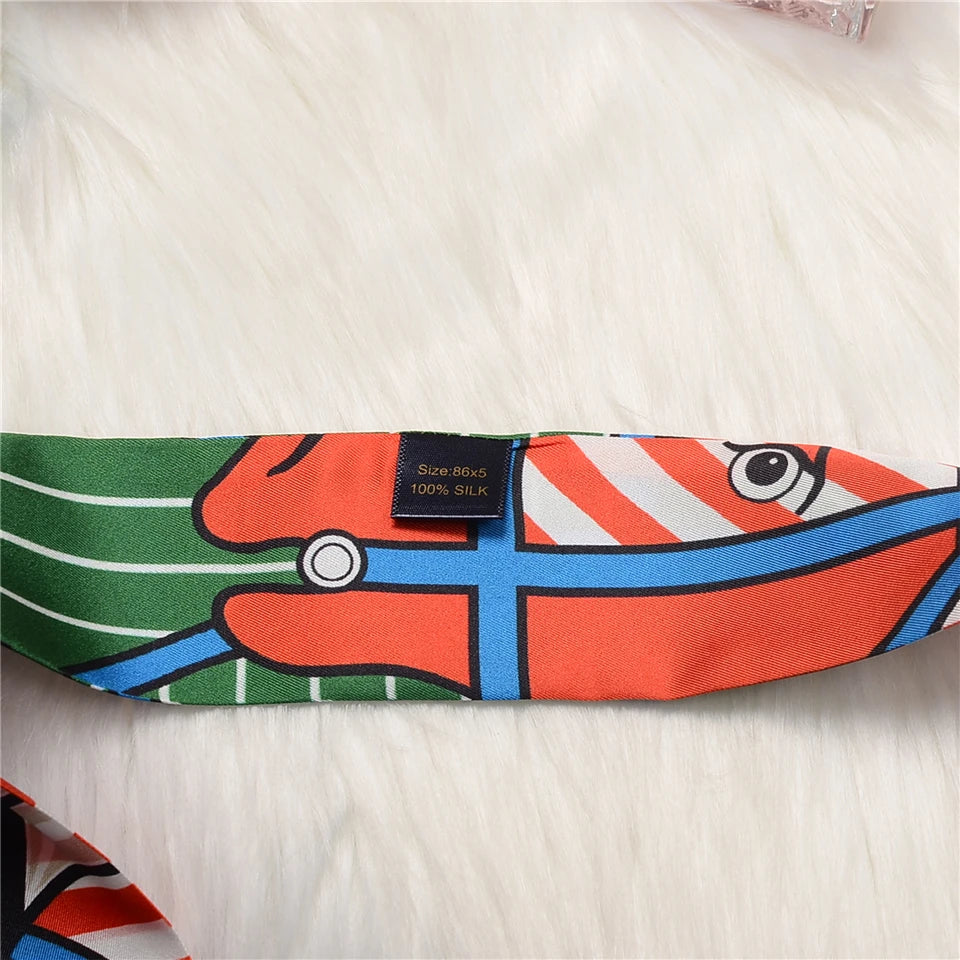 Lana Green Twilly Skinny Scarf