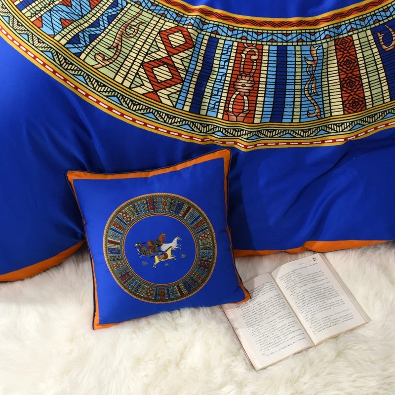 4-Piece Sateen Bedding Set (Jules / Blue)