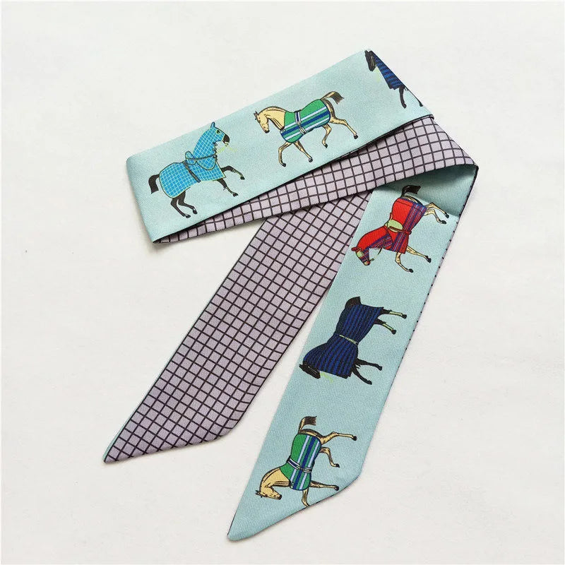 Boda Blue Twilly Skinny Scarf