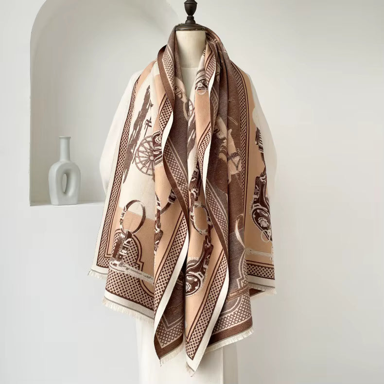 Titian Pashmina Scarf Beige
