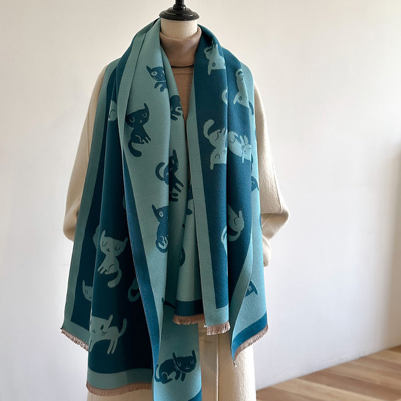 Suza Luxury Pashminas Scarves / Cats