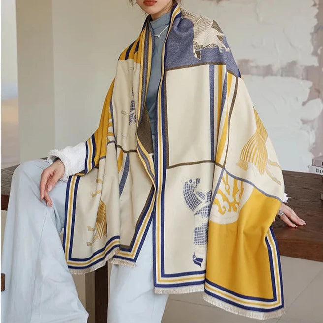 Cossette Pashmina Scarf Yellow
