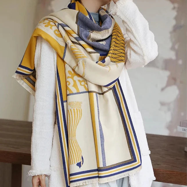 Cossette Pashmina Scarf Yellow