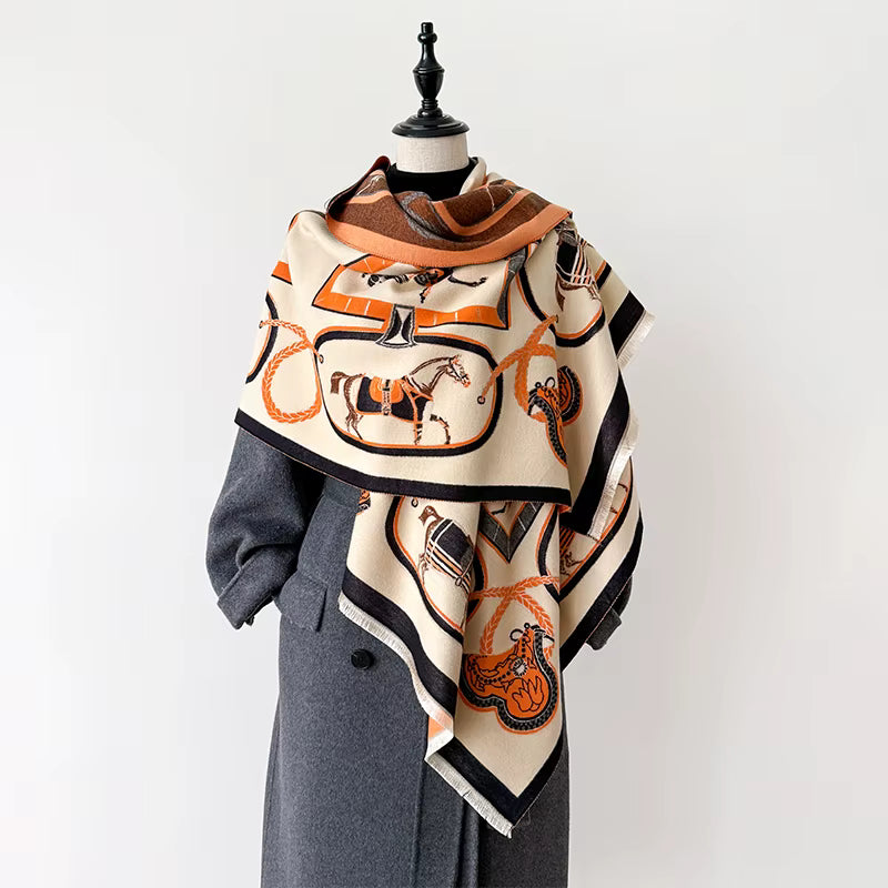 Amedea Pashmina Scarf Beige