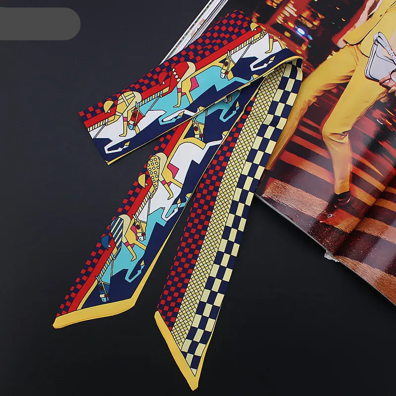 Fica Yellow Twilly Skinny Scarf