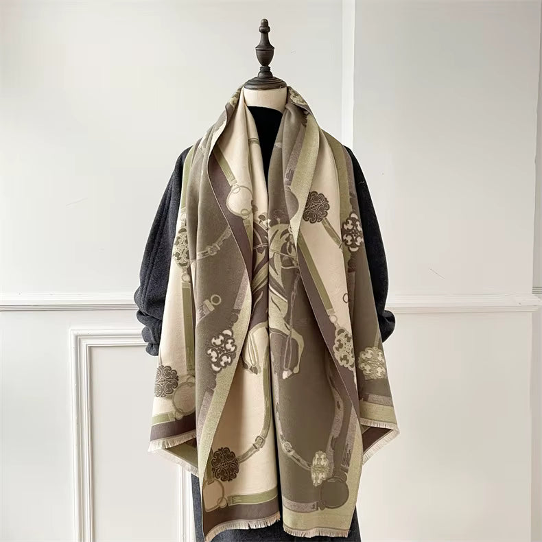Nicia Pashmina Scarf Green