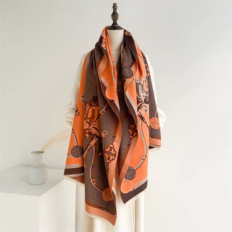 Nicia Pashmina Scarf Brown
