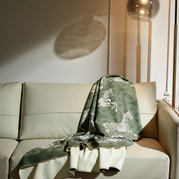 Baldassare Horse Print Blankets