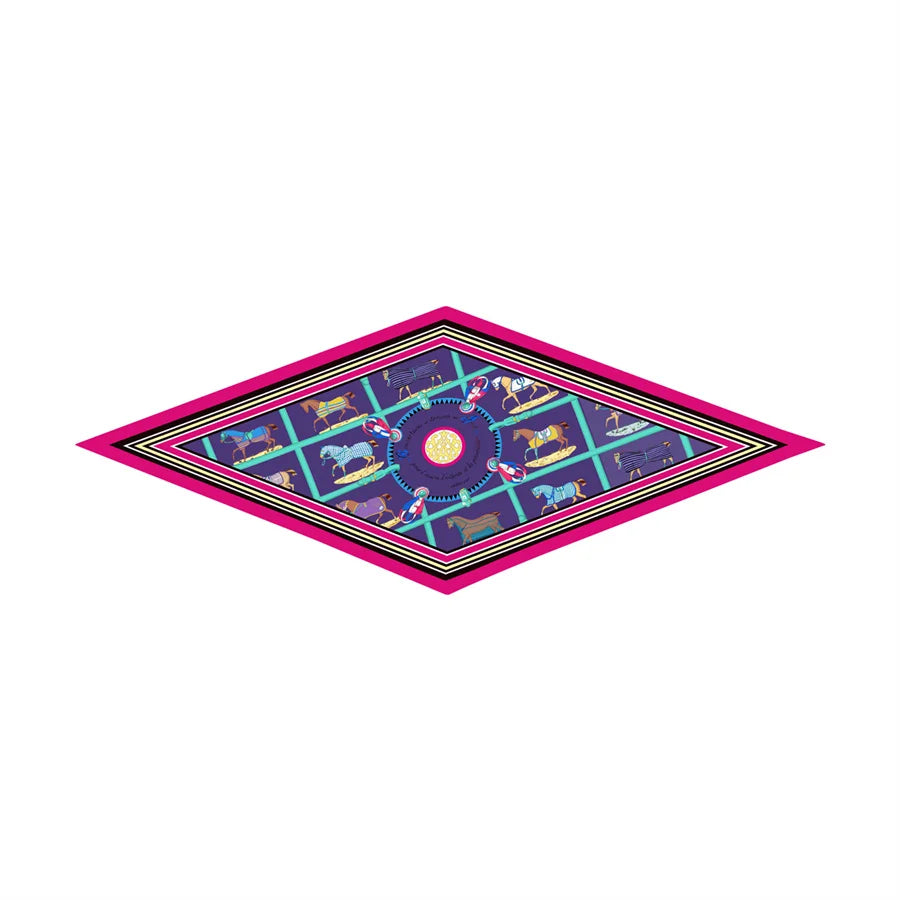 Tersa Rose Silk Diamond Scarf