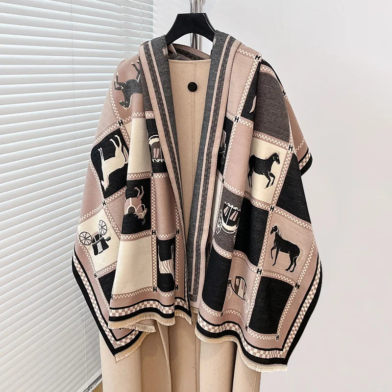 Lilou Pashmina Scarf Khaki