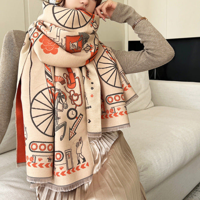 Laure Pashmina Scarf Orange