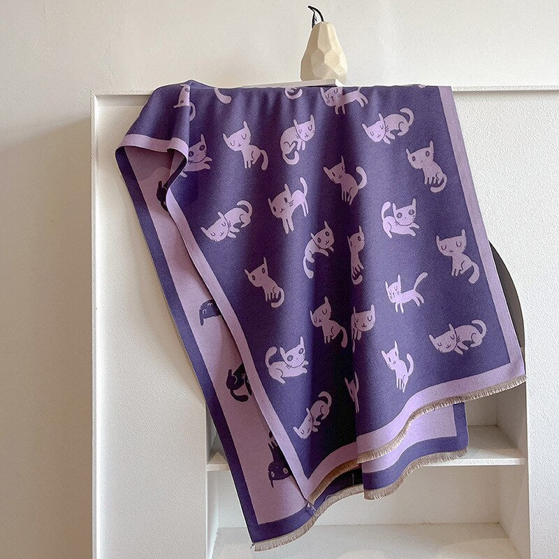 Suza Luxury Pashminas Scarves / Cats