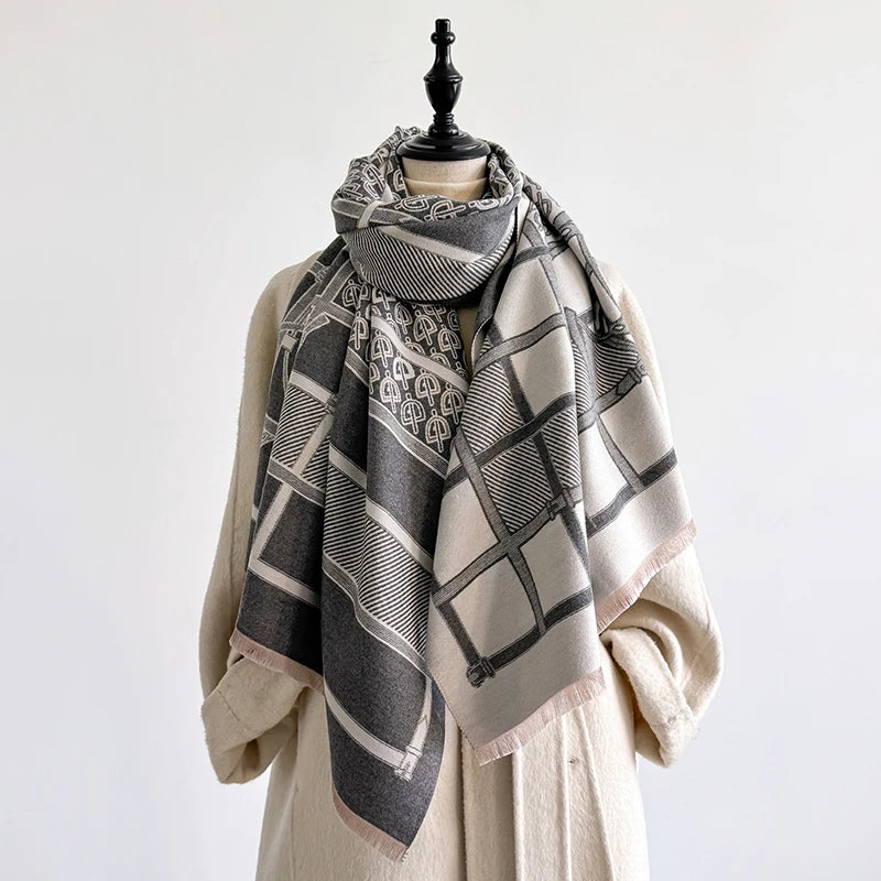 Seniga Pashmina Scarf Gray