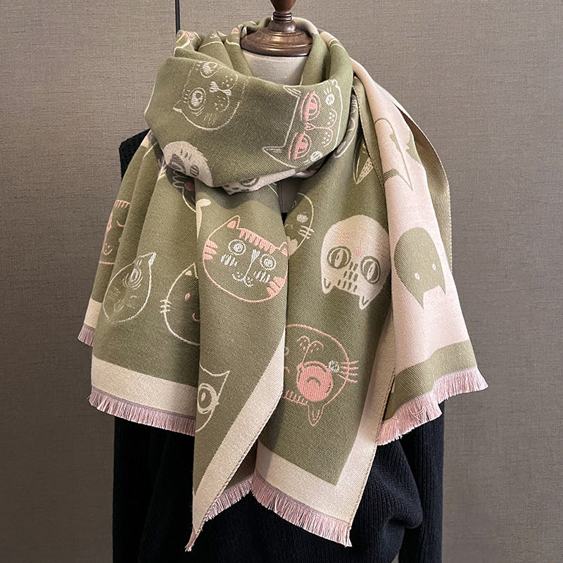 Kala Jela Luxury Pashminas Scarves / Cats