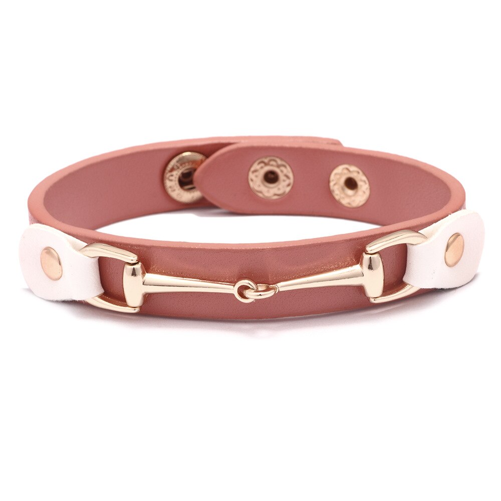 Leather Snaffle Bit Bracelet