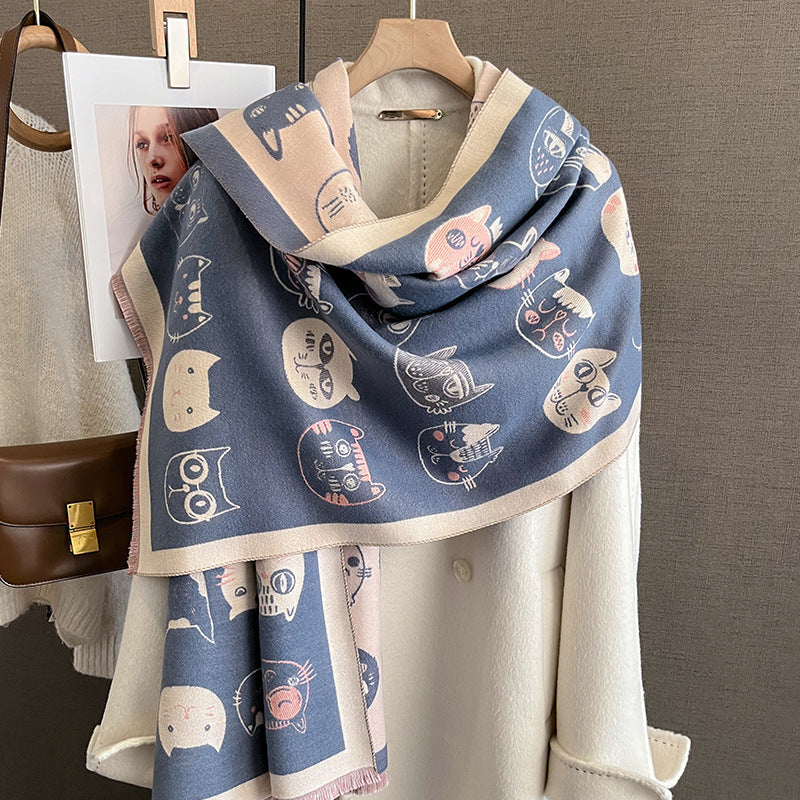 Kala Jela Luxury Pashminas Scarves / Cats