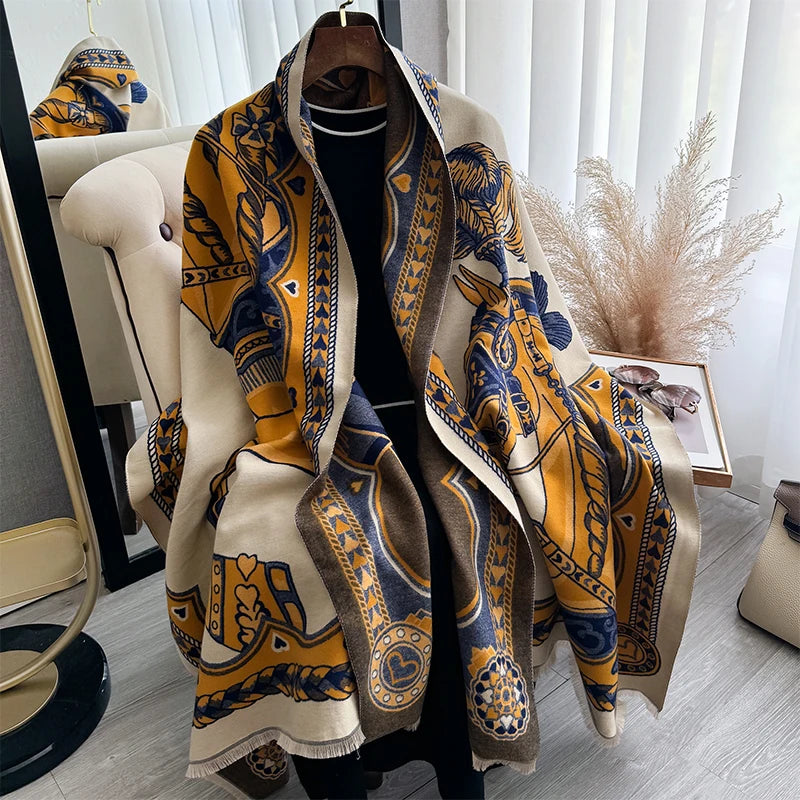 Amalie Pashmina Scarf Orange