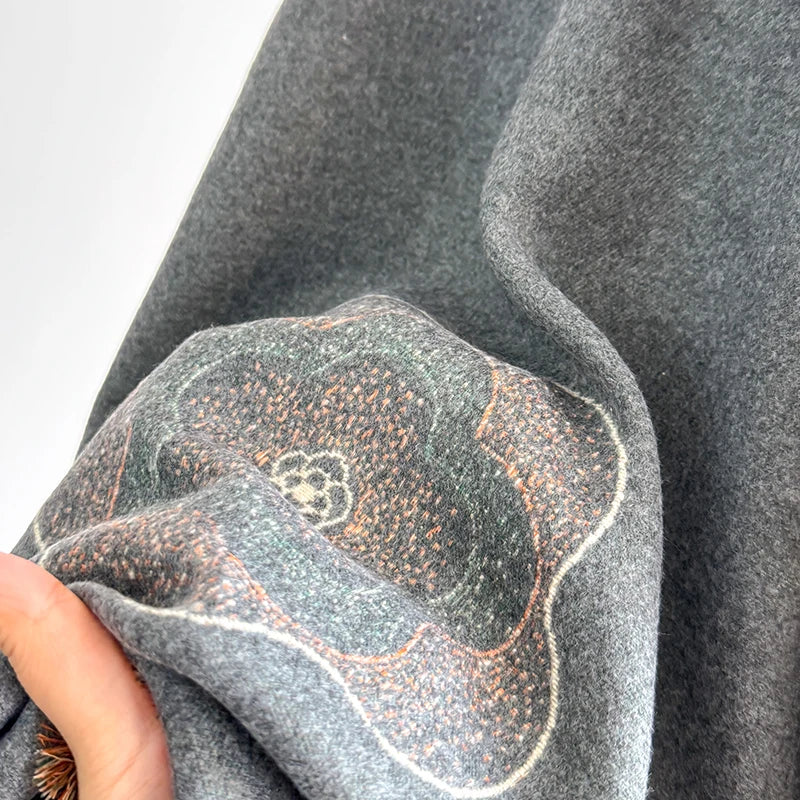 Lorella Pashmina Scarf Gray