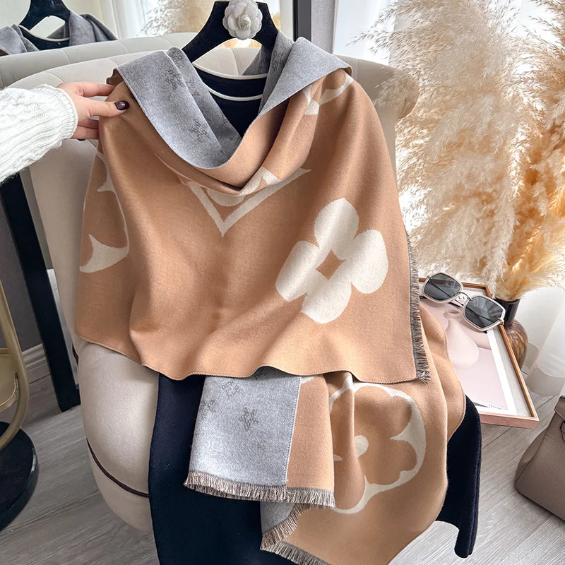 Donella Pashmina Scarf Apricot