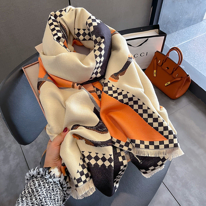 Alba Pashmina Scarf Orange
