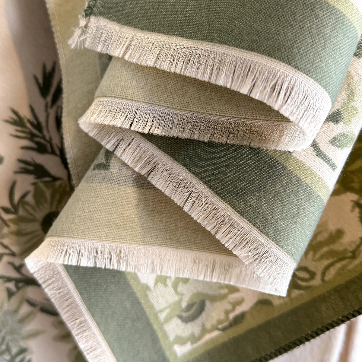 Florica Pashmina Scarf Green